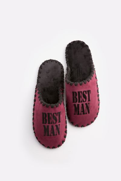 Чоловічі домашні капці Family Класичні Best Man закриті Сливові 40-41 n0108 фото