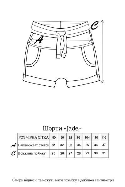 Шорты Jade, Графитовые 80