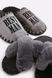 Набор домашних тапок Family Классические Best Man закрытые графитовые и Иксики Серые 36-37, 40-41