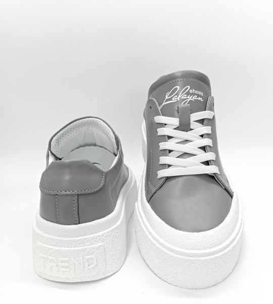 Брендовые серые кеды LaLaYaN ShOeS LS-4255-S 35