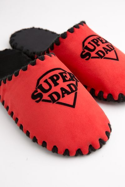 Чоловічі домашні капці Family Класичні Super Dad закриті Червоні 40-41 n0104 фото