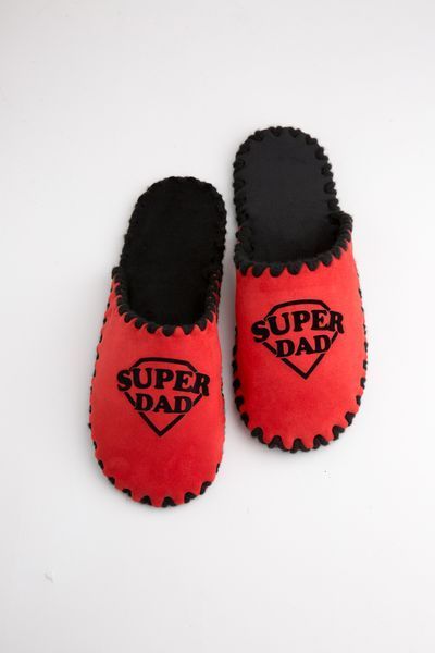 Чоловічі домашні капці Family Класичні Super Dad закриті Червоні 40-41 n0104 фото