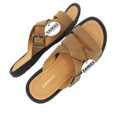 Шлепанцы SAMAS из плотной натуральной кожи мужские SAM-C123-4 40