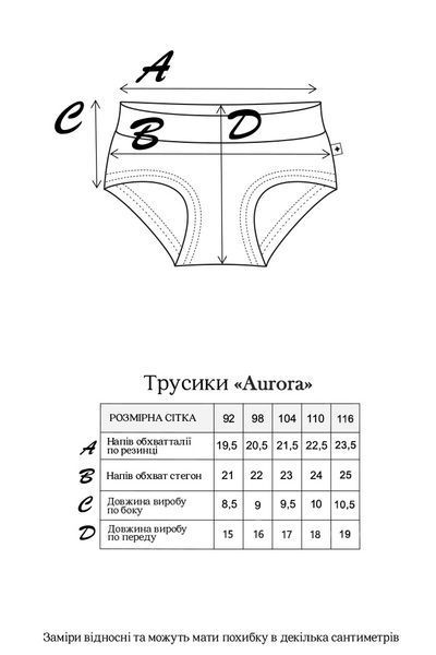 Подвійний набір трусиків Aurora, Молочний 104