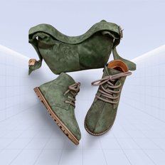 Сумка женская из натуральной замши LS-1000S хаки
