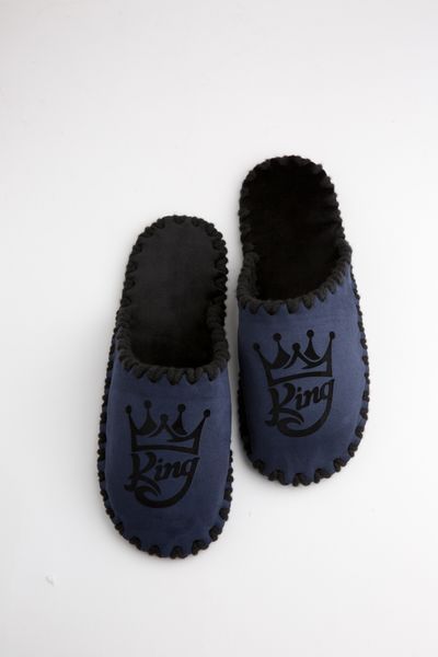 Чоловічі домашні капці Family Класичні King закриті Темно-сині 40-41 n0105 фото